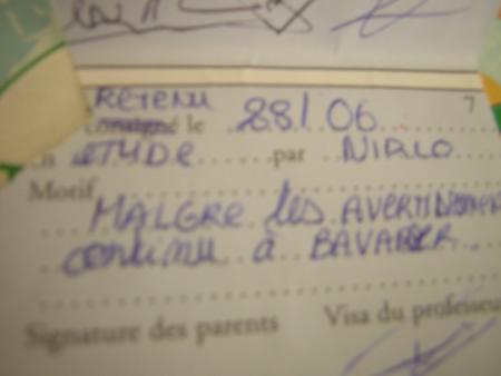 Colle en étude