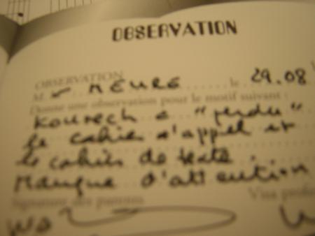 Observ a Mamoudou1 Par son Prof principal
